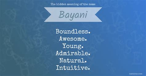 Bayani Meaning .